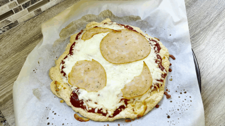 2 ingredient keto pizza dough