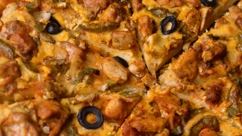 A pizza without cheese