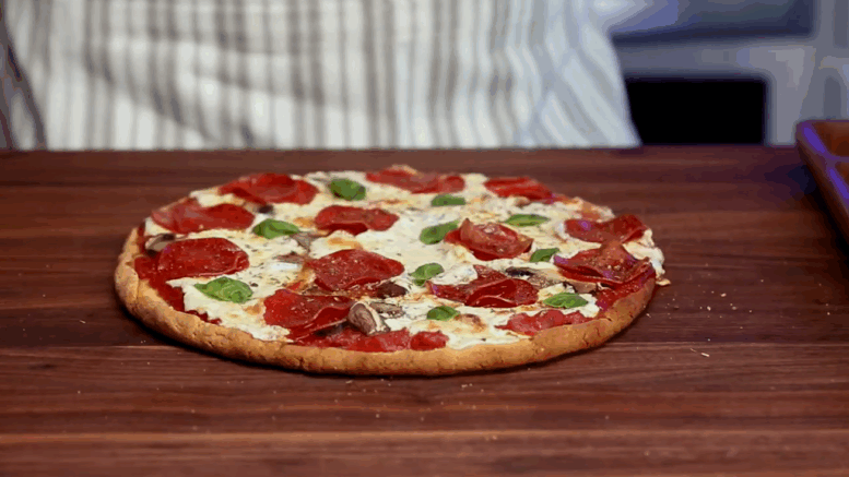 Almond flour keto pizza base