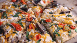 Alfredo pizza vegetarian