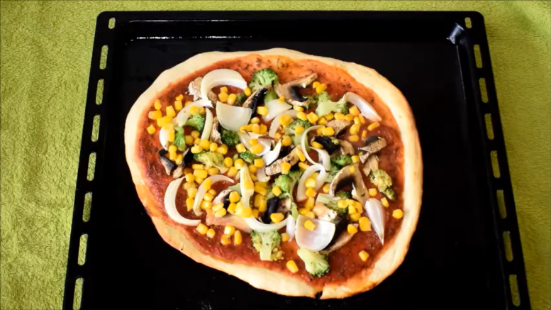 Fat free pizza crust